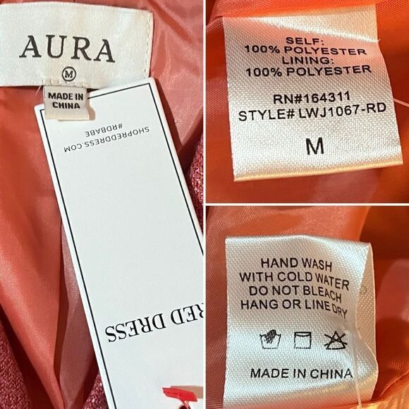 Aura On a High Note Coat Tie Waist Double Breasted Porcelain Rose Pink M - Picture 9 of 10